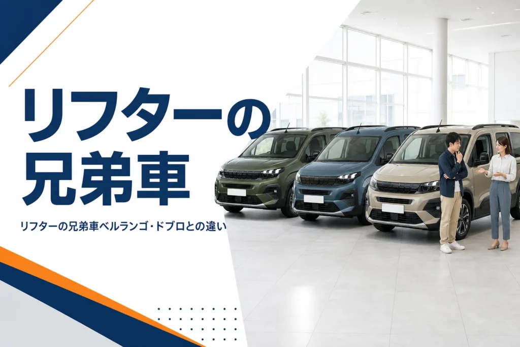 顔つきの違う3台の箱型ミニバン