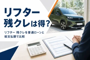 見積書と電卓の奥に停まるリフター